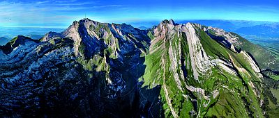 Panoramic view of Alpstein