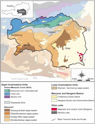 Übersicht der Steiermark (nach: Gasser et al., 2009)