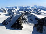 Aerial view of the mountains